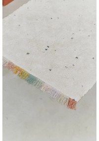 Krémový prateľný ručne tkaný bavlnený detský koberec 170x240 cm Stardust – Lorena Canals