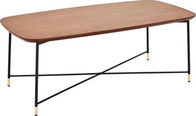 XXXLutz KONFERENČNÝ STOLÍK, čierna, farba duba, zlatá, drevo, kov, kompozitné drevo, 120/45/60 cm MID.YOU - Stolíky do obývačky - 000575037401