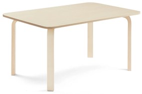 Stôl ELTON, 1200x800x590 mm, laminát - breza, breza