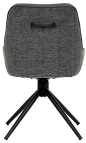 BONTEC Jedálenská stolička, sivá, látka, HC-535 GREY2 Farba: Šedá