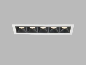 LED2 2250931D Zapustené svietidlo LINEAR 5 LED 10W, 3000K, 1050lm, IP20, biela, DALI/PUSH