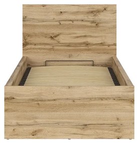 Jednolôžková posteľ 90 cm BRW Tetrix 15 (dub wotan) (s roštom) (s úl. priestorom). Vlastná spoľahlivá doprava až k Vám domov. 1098501