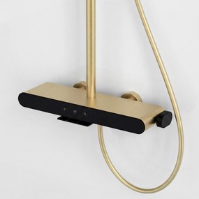 Rea Farel, sprchový set s vaňovým výtokom, zlatá matná, REA-P0355