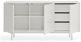 Biela nízka komoda 159x80 cm Sierra – Teulat