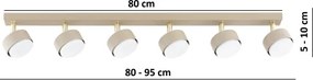 Brilagi - LED RGB stmievateľné bodové svietidlo MONO 6xGX53/14W/230V Wi-Fi Tuya béžová/zlatá