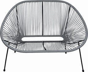 Záhradná lavička ACAPULCO - šedá