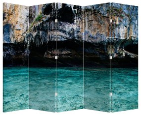 Paraván - Voda a skaly (210x170 cm)