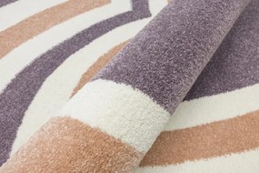 Koberec Lima M185A krémový / fialový