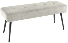 Lavička Boutique 100cm svetlošedá šnúra