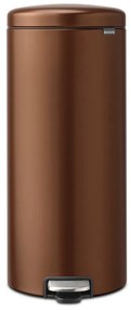 Nášľapný oceľový odpadkový kôš v bronzovej farbe 30 l NewIcon – Brabantia