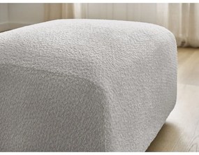 Svetlosivá podnožka z textílie bouclé Tina – Bobochic Paris