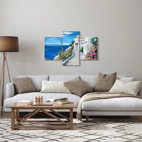 Obraz - Ulička pri mori (90x60 cm)