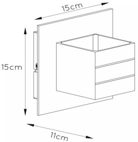 Lucide 17282/11/12 - Nástenné svietidlo BOK 1xG9/40W/230V