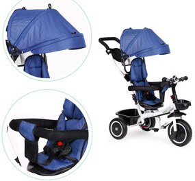 WELLHOX Otočná detská trojkolka 360° - fialová