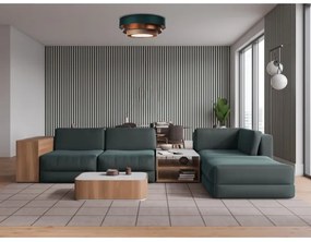 Stropné svietidlo TRINITI 2xE27/60W/230V zelená/medená/hnedá