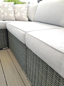 DEOKORK Ratanová variabilná zostava SEVILLA pre 5 osob (antracit)