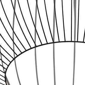 Dizajnové závesné svietidlo okrúhle čierne 70 cm - Dos