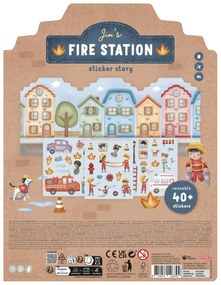Knižka so samolepkami Hasičská stanica Jim