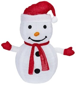 Aigostar - LED Vianočná vonkajšia dekorácia 50xLED/3xAA 0,7m IP44 snehuliak