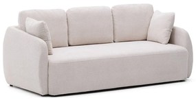 Krémová ženilková rozkladacia pohovka 225 cm Laira – Kave Home