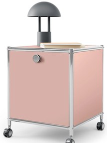 Kovový odkladací stolík »CN3« s 1 výklopným priečinkom, staroružový