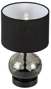 Rabalux 74034 dekoratívna stolná lampa Pirelo, E14, 1x max. 25W, čierna