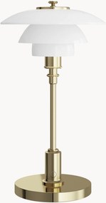 Malá ručne fúkaná prenosná stolová lampa PH 1/1, stmievateľná