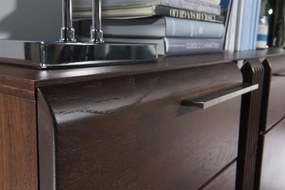 Komoda Porti 48 180 cm z masivu dub čokoládový