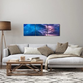 Obraz mračien (s hodinami) (90x30 cm)