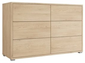 Komoda so zásuvkami Alekto K6SZ AK05, Farby: dub cremona