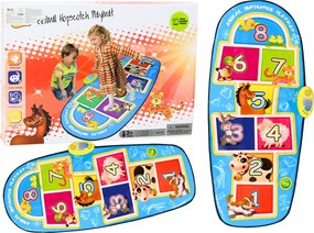 LEAN Toys Tanečná podložka Interaktívna hra v triede Zvieratá 8 melódií