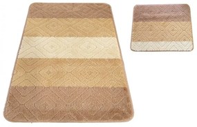 Mäkká kúpeľňová predložka v béžovej farbe Šírka: 50 cm | Dĺžka: 80 cm