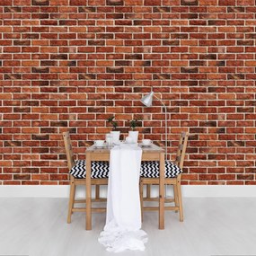 Fototapeta - Tehlový kamenný múr (152,5x104 cm)
