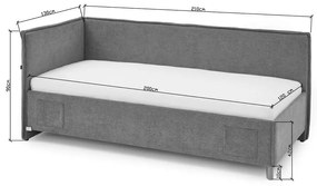 Béžová detská posteľ s úložným priestorom 120x200 cm Fun – Meise Möbel