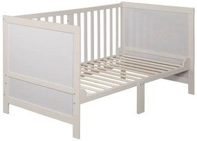 Sivá postieľka s nastaviteľnou výškou 70x140 cm Easy Sleep – Roba