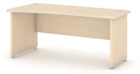 Písací stôl ARRISTO LUX, oblúk ľavý, 1800 mm, breza