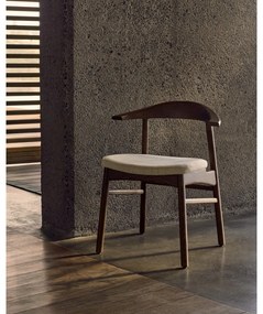 Hnedá/béžová jedálenská stolička Timons – Kave Home