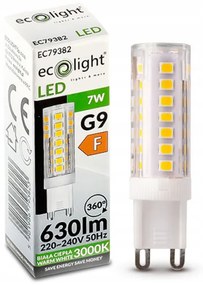 LED žiarovka - G9 - 7W - studená biela