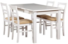 Jedálenská zostava Odys 1+4 st28 120x80+40 +W107 biely