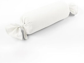 Biante Zamatový vankúš valec bonbon Velvet Brick SVB-202 Smotanovo biely 15x60 cm