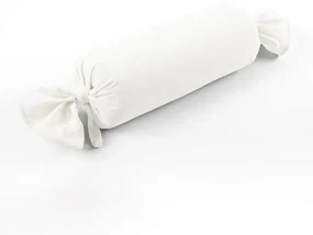 Biante Zamatový vankúš valec bonbon Velvet Brick SVB-202 Smotanovo biely 15x60 cm