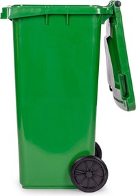 MULTISTORE Sada 4 odpadkových košov 4x120L, modrý zelený žltý čierný - gumové kolieska