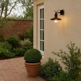 Brilagi - Vonkajšie nástenné svietidlo MOLDE 1xE27/60W/230V IP44 čierne