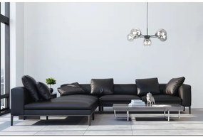 Luster na lanku KALIOPE 6xE27/60W/230V čierna/číra