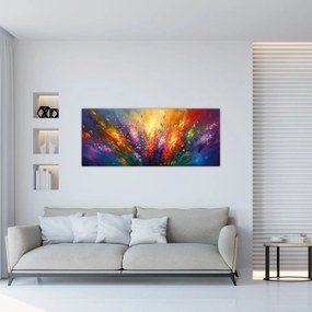 Obraz - Abstrakcia kvetov (120x50 cm)
