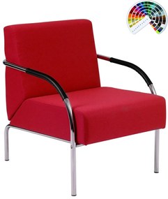 Kancelárska sedačka SALMA 1-sedák čalúnenie KOŽENKA Valencia, Silvertex