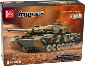 LEAN Toys Stavebnicové kocky – vojenský tank Leopard s diaľkovým ovládaním RC, 1100 dielov