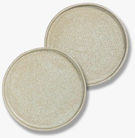 Béžové taniere v súprave 2 ks z kameňa ø 20 cm Sand Grain – Mette Ditmer Denmark