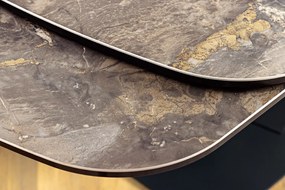 Luxusný rozkladací jedálenský stôl ILINOIS 180-220-260 cm – v taupe mramorovom dekore