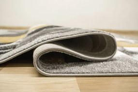 Koberec Amelia A472B sivý / žltý, polkruhy / mramor
